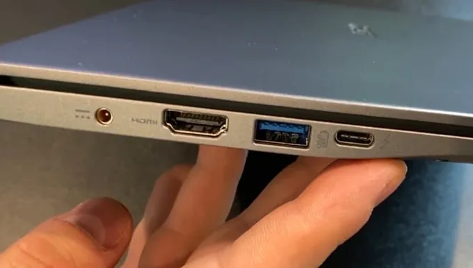 Ports on the left side of Acer Swift 3 SF314-57 Laptop